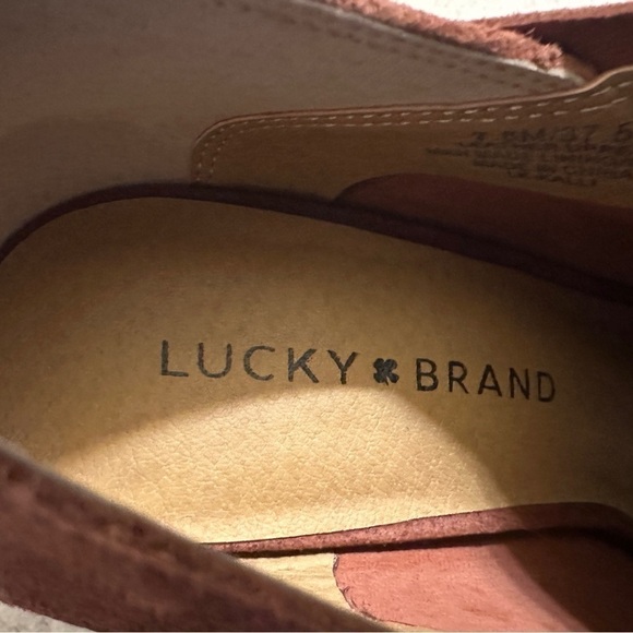 Lucky Brand Kalli Sable peep toe leather booties - Picture 6 of 9